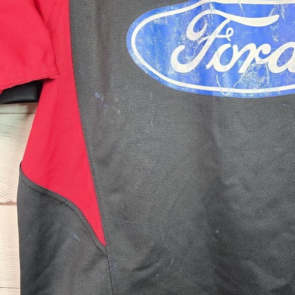 Vintage Adidas NFL Kansas City Chiefs Y2K Short Sleeve Button Top Sz M Rare 2006 - Picture 3 of 13